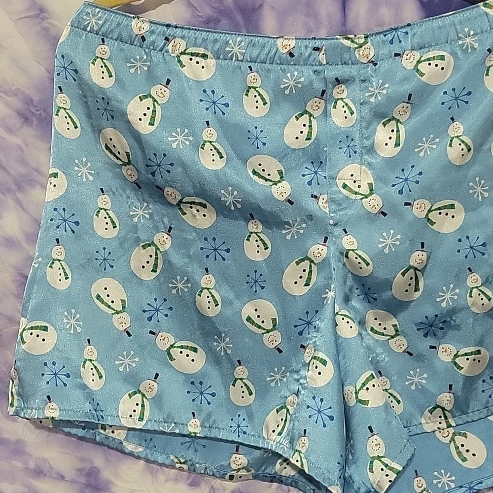 Secret Treasures Women's Snowman Sleep Shorts Size Small